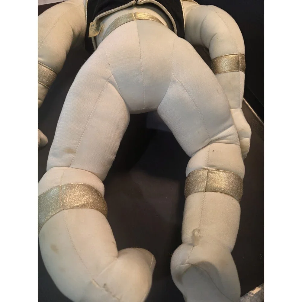 Vintage 1994 Power Rangers White Ranger Plush Doll 28